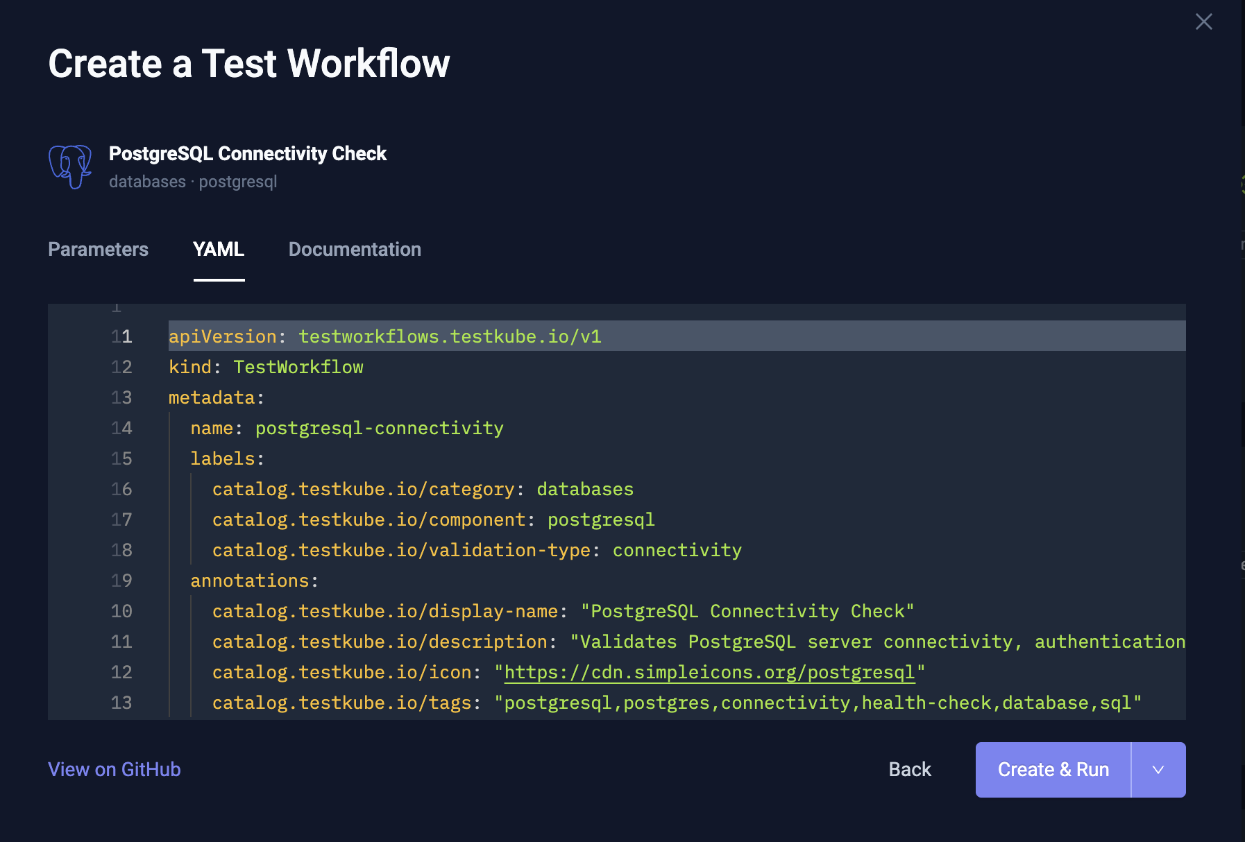 Infrastructure Workflow YAML