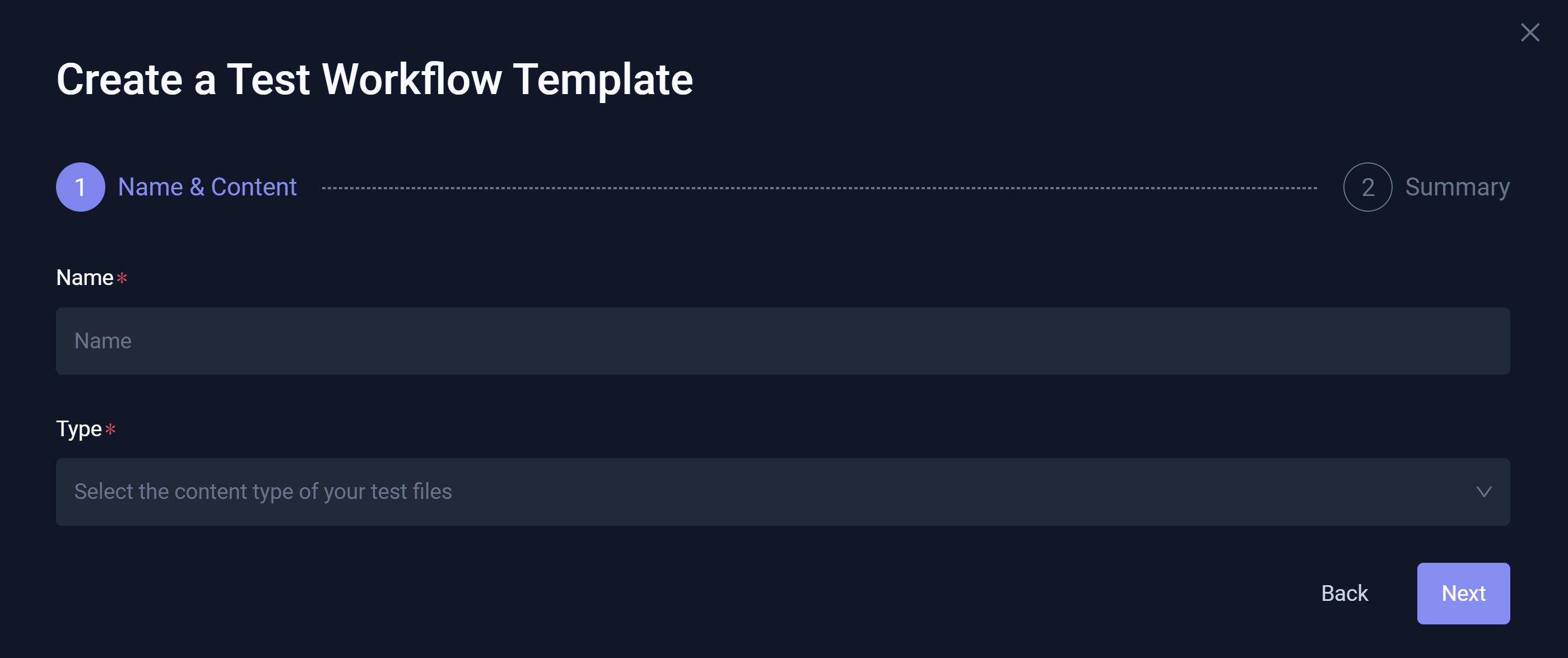 Static Content Template